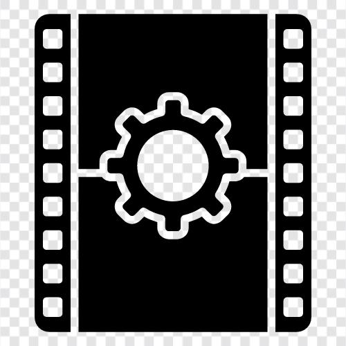 film, reel, film makarası, sinema ikon svg