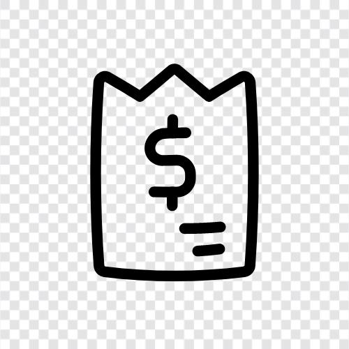 finance, budget, spending, debt icon svg