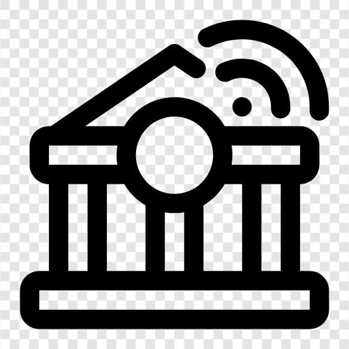 financial institution, bank account, bank transfer, banking icon svg