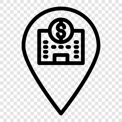 financial institution, deposit, lending, investment icon svg