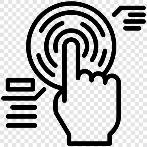 отпечатки пальцев, биометрия, безопасность, удостоверение подлинности Значок svg