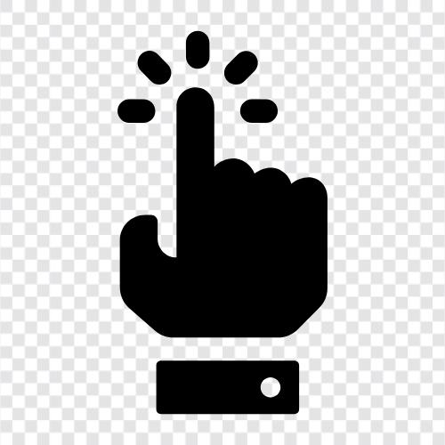 Fingerspitze symbol