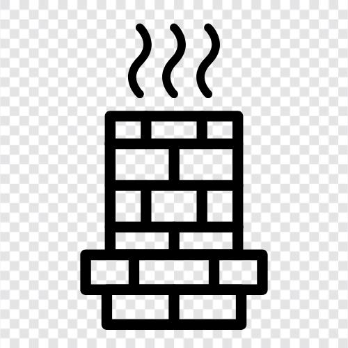 fireplace, fireplace chimney, fireplace flue, fireplace liner icon svg