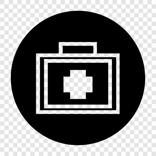 first aid kit, trauma kit, doctor, nurse icon svg