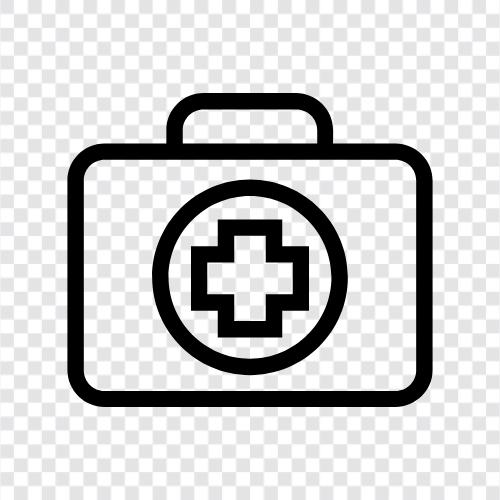 first aid kit, EMS kit, medical kit icon svg