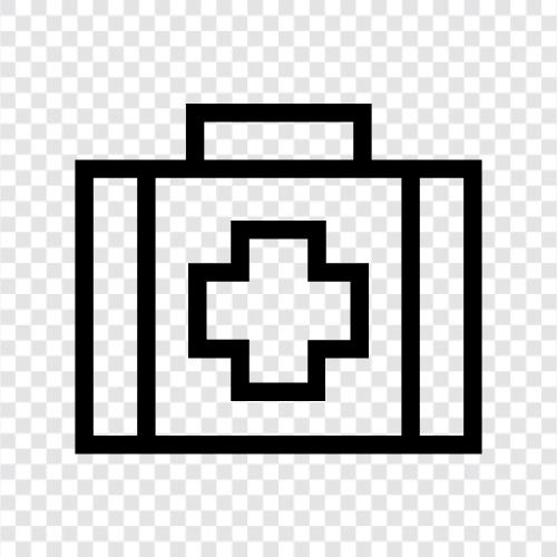 first aid kit, paramedic kit, doctor kit, ambulance kit icon svg