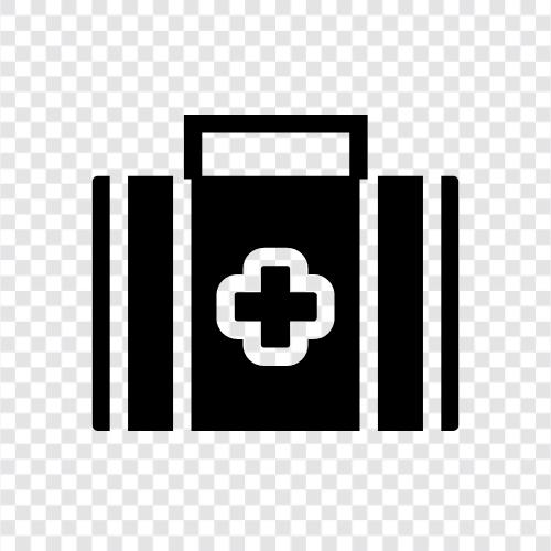 firstaid kit, hospital kit, doctor kit, paramedic kit icon svg