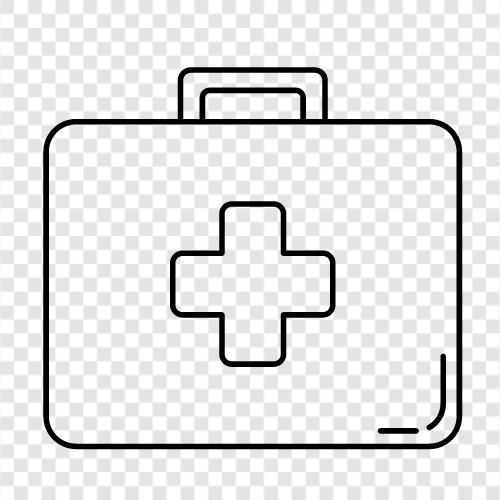 first aid supplies, first aid kit icon svg