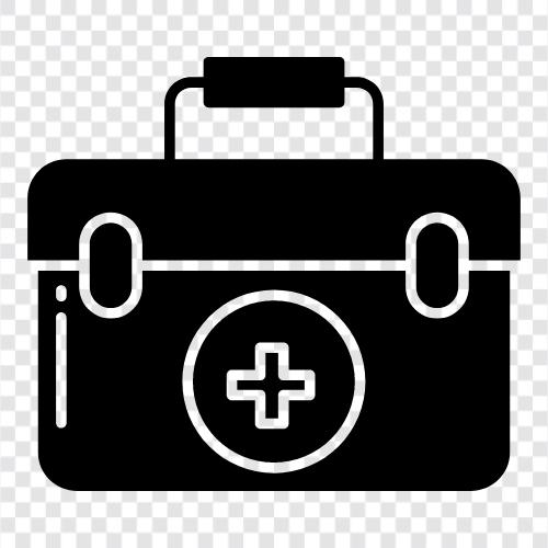 first aid supplies, first aid kit icon svg