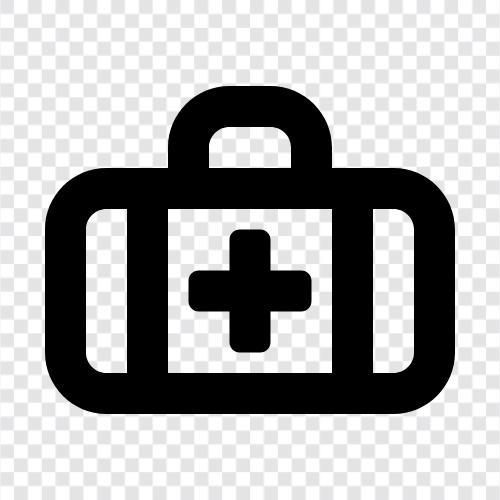 first aid supplies, first aid kit icon svg