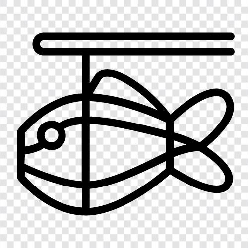 Fischaquarium, Fischtank, Süßwasserfische, Salzwasserfische symbol