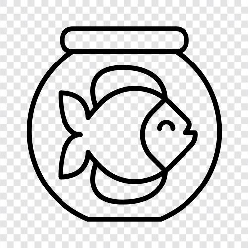 Fischtank, Aquarium, Fisch, tropischer Fisch symbol