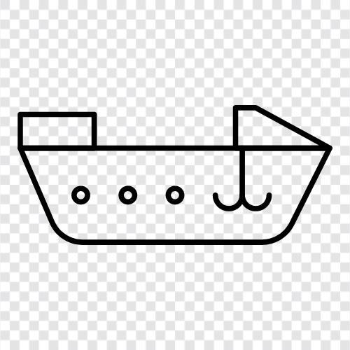 fishing, sailing, ocean, cruise icon svg