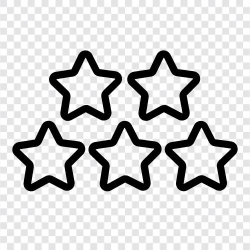 five star level, 5 star levels, 5 star rating, 5star icon svg