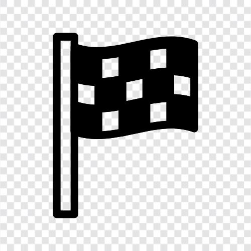 Flagge, Nationalflagge, internationale Flagge, Rennsport symbol