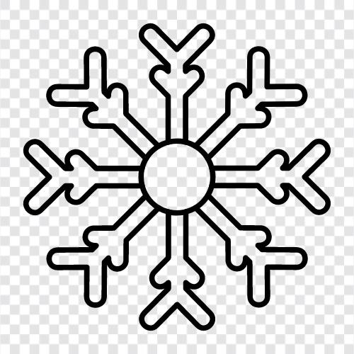 Flocken, Schneemänner, Schneeengel, Schneeballkämpfe symbol