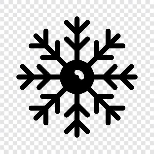 flakes, winter, cold, snowing icon svg