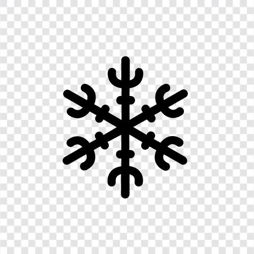 flakes, snow, snowflake, ice icon svg