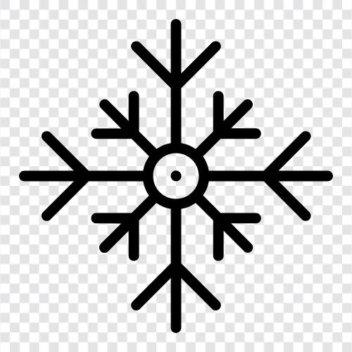 Flocken, Flocken fallend, Schneefall, weißer Schnee symbol