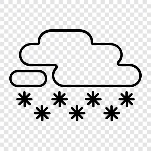 flakes, mist, winter, cold icon svg