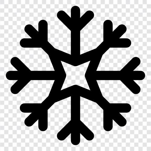 Flocken, Schneeflocken, Schnee, Winter symbol