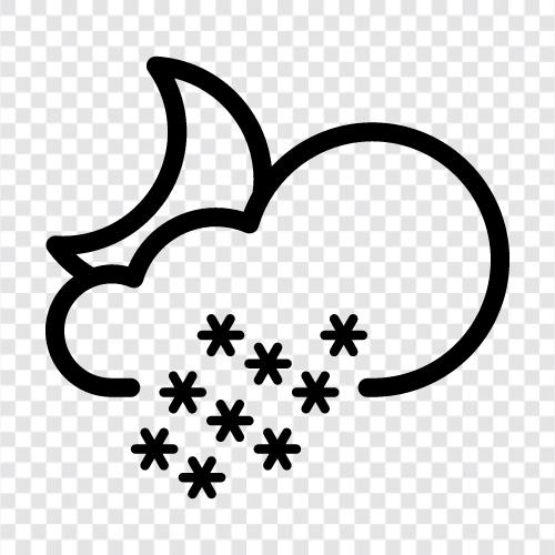 Flocken, Niederschlag, Winter, Schnee symbol