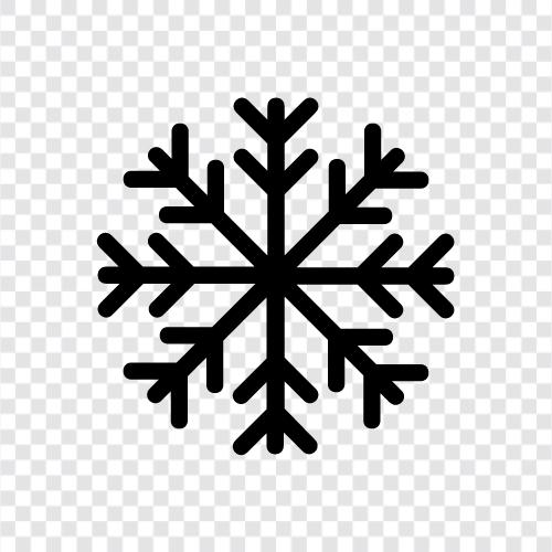 Flocken, Akkumulation, weiß, Winter symbol