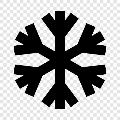 flakes, white, precipitation, icy icon svg