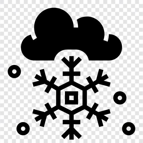 Flocken, Schneeflocken, Schneesturm, Winter symbol