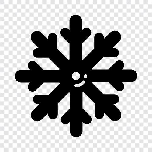 Flocken, Schneeflocken, Eiszapfen, Schneeflocke symbol