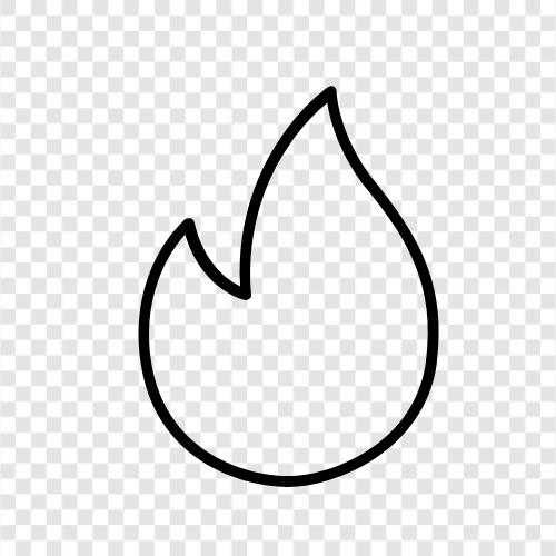 flames, heat, burning, eruption icon svg