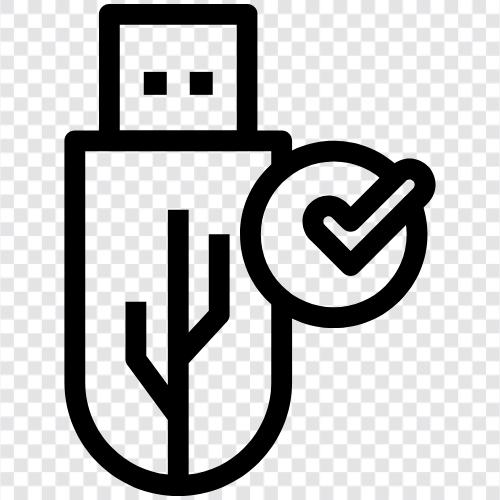 flash drive, thumb drive, external hard drive, portable hard drive icon svg