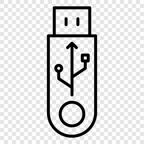 Flash Drive, Drive, Memory Stick, Portable Drive icon svg