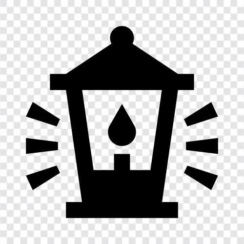 flashlight, battery operated, solar powered, camping icon svg