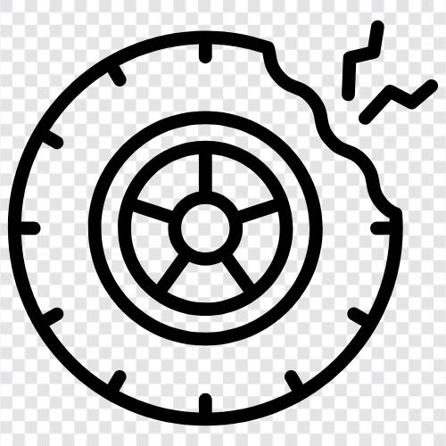 flat, tire, wheel, repair icon svg