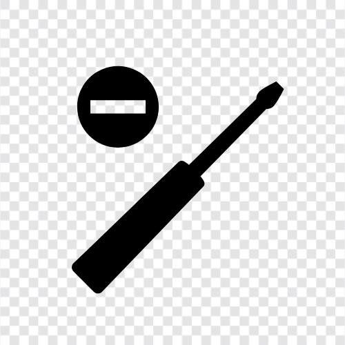 flat head screwdriver set, flat head screwdriver bit, flat head screw, flat head screwdriver icon svg