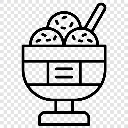 flavors, toppings, cones, cups icon svg