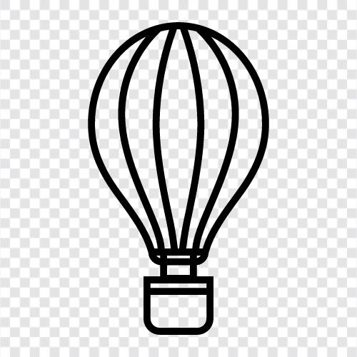 flight, hot air balloon, helium balloon, party balloon icon svg