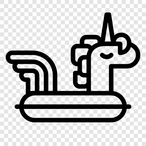 floating unicorn ring, unicorn ring float icon svg