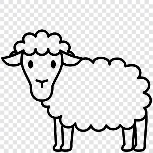 Flock, Farm, Wool, Lamb ikon svg