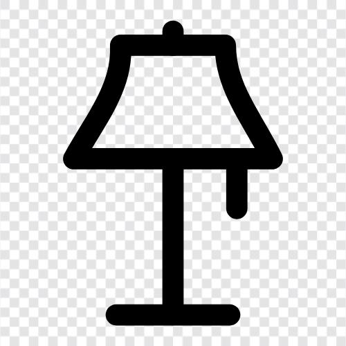 Floor Lamp Stand, Floor Lamp Socket, Floor Lamp Shade, Floor Lamp Base icon svg