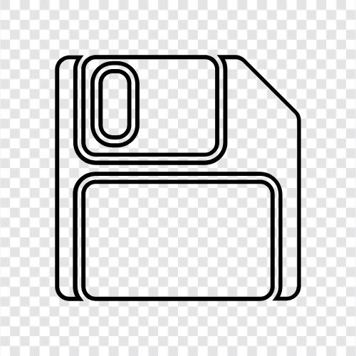 floppy disk drive, floppy disk software, floppy disk data, floppy disk formats icon svg