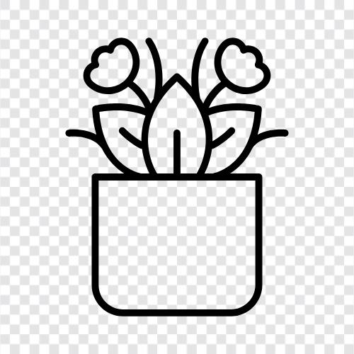 Blumentopf Pflanzer, Blumentopf Shop, Blumentopf Lieferant, Blumentopf symbol