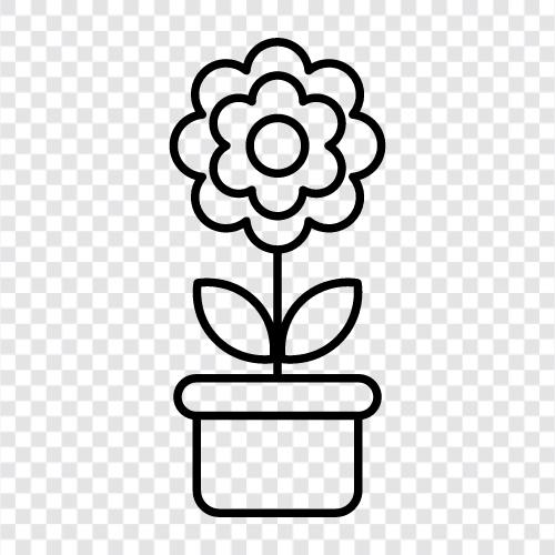 Flower Potting, Flower Planters, Flower Potting Soil, Flower icon svg