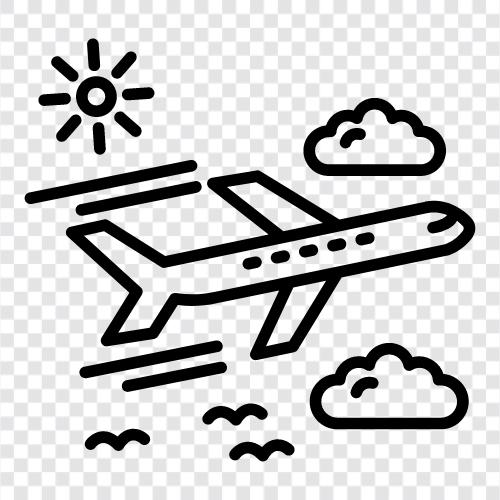 flying, airplane, transportation, travel icon svg