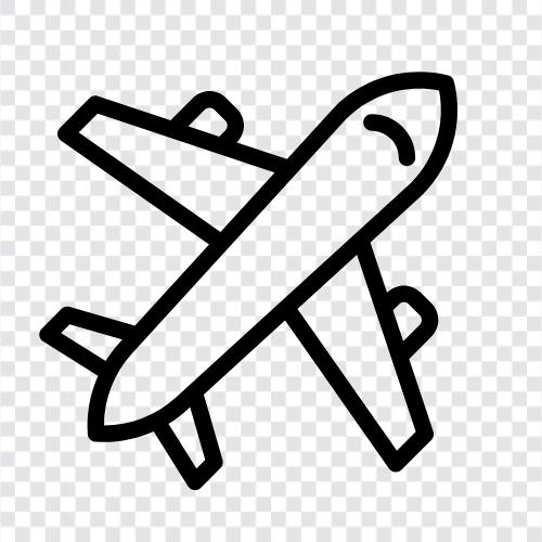 Fliegen, Flugzeug, Flugreisen, Fliegen im Flugzeug symbol