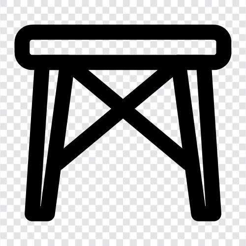 Folding Table with Umbrella, Folding Table with Chair, Folding, Folding Table icon svg