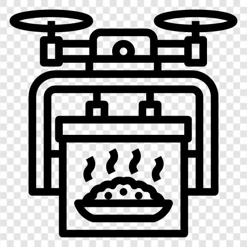 food delivery, drone food delivery, drone delivery food, drone food delivery services icon svg