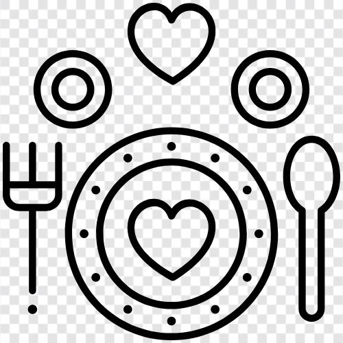 Food, Plate, Dinner, Menu icon svg