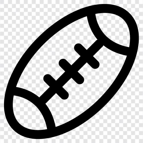 Fußball, American Football, Rugby, Cricket symbol